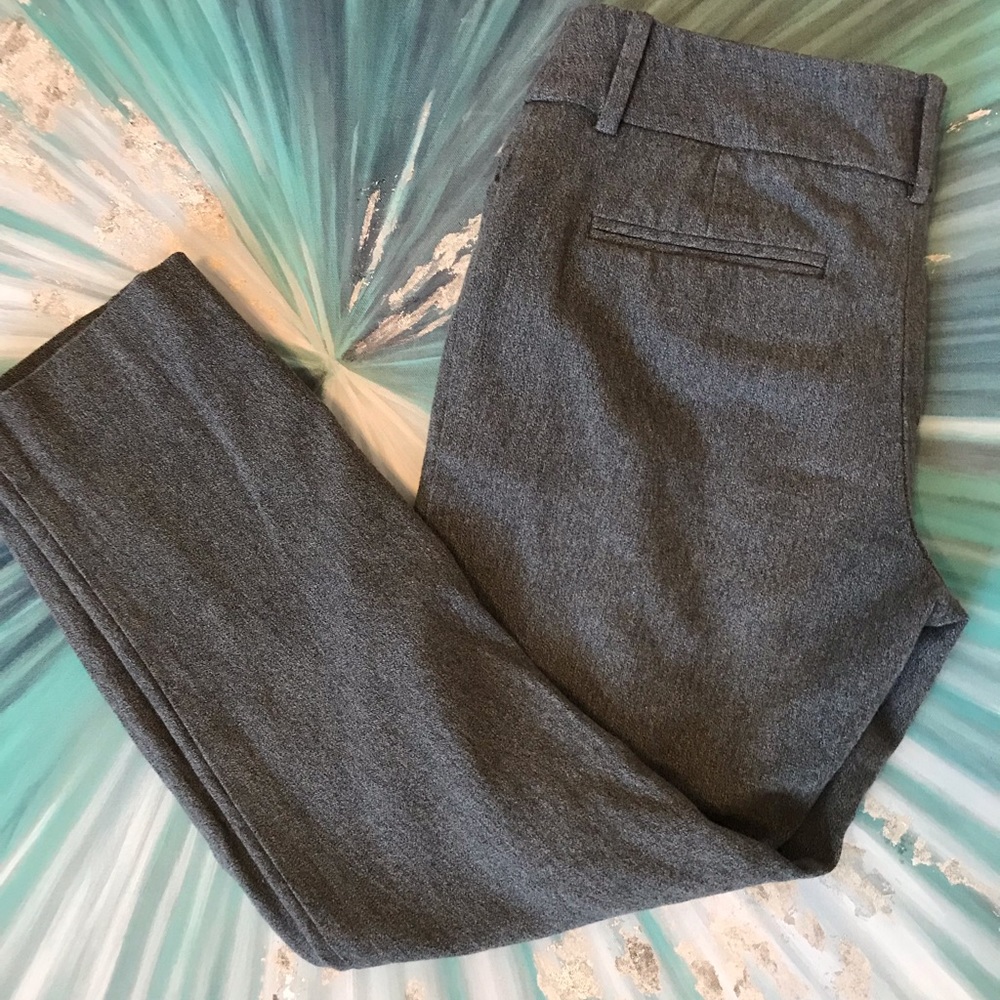 Merona Heather Grey Cropped Dress Slacks